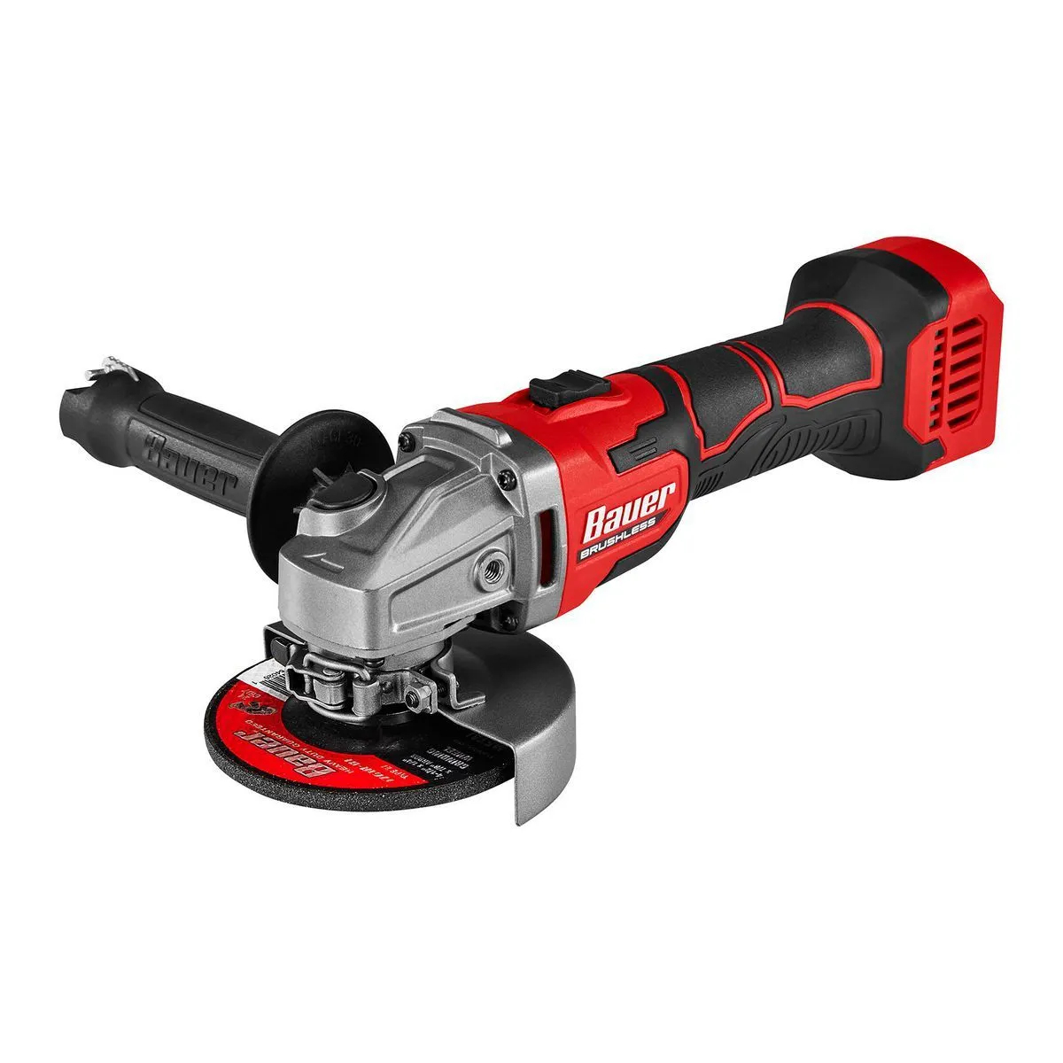 BAUER 20V Brushless Cordless 4-1/2-Inch Slide-Switch Angle Grinder